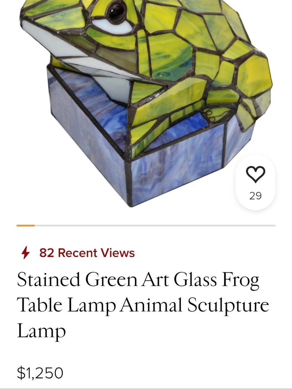 Handcrafted Frog Light